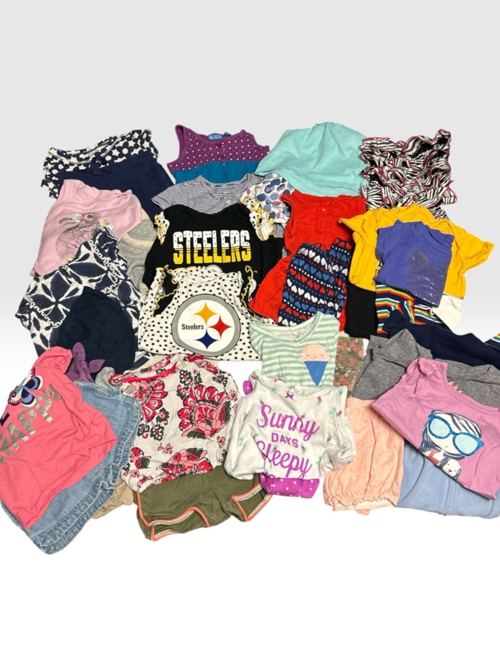 18 months Girls Clothing Lot with Steelers rompers plus way more